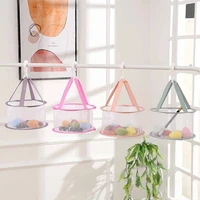Clothes Drying Net Mini Underwear Socks Hanging Basket Dustproof Windproof Cosmetic Sponge Puff Brush Drying Net Laundry Storage 2
