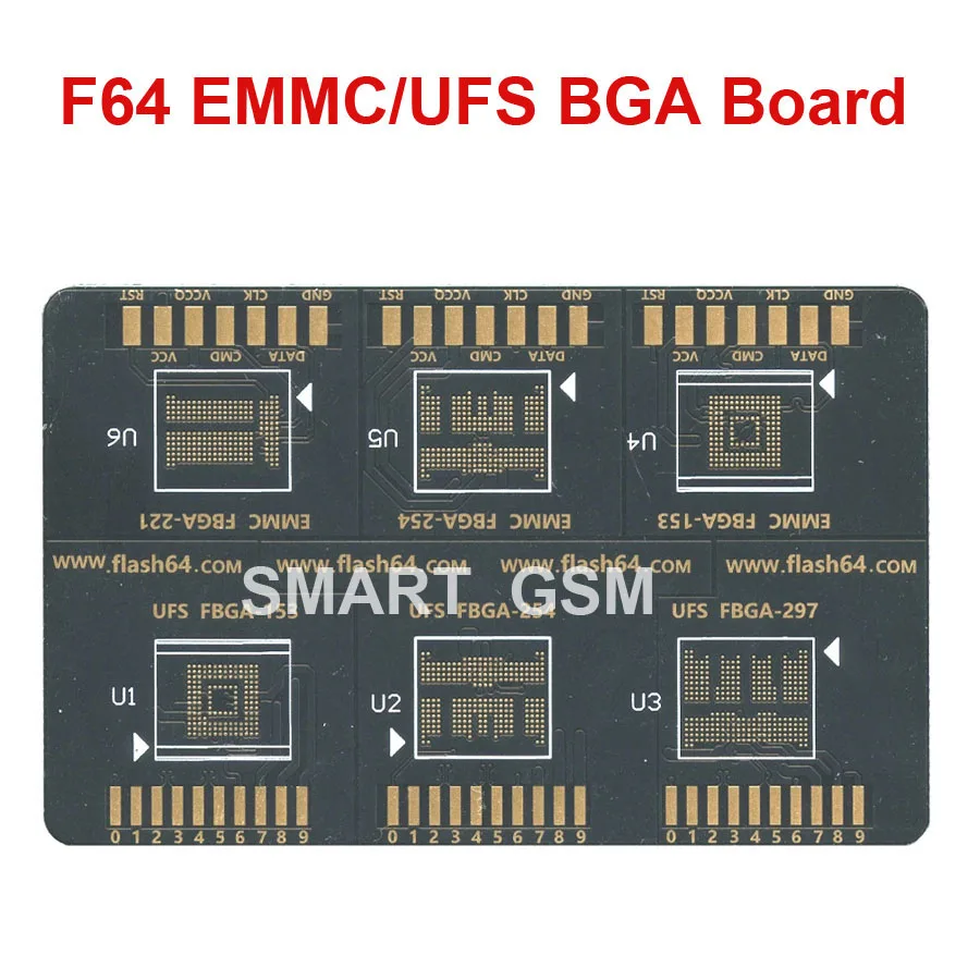 F64 플래시 64 박스 ISP BGA 보드 플래시 64 BGA ISP EMMC BGA 153 254 221 UFS FBGA 153 254 297 어댑터