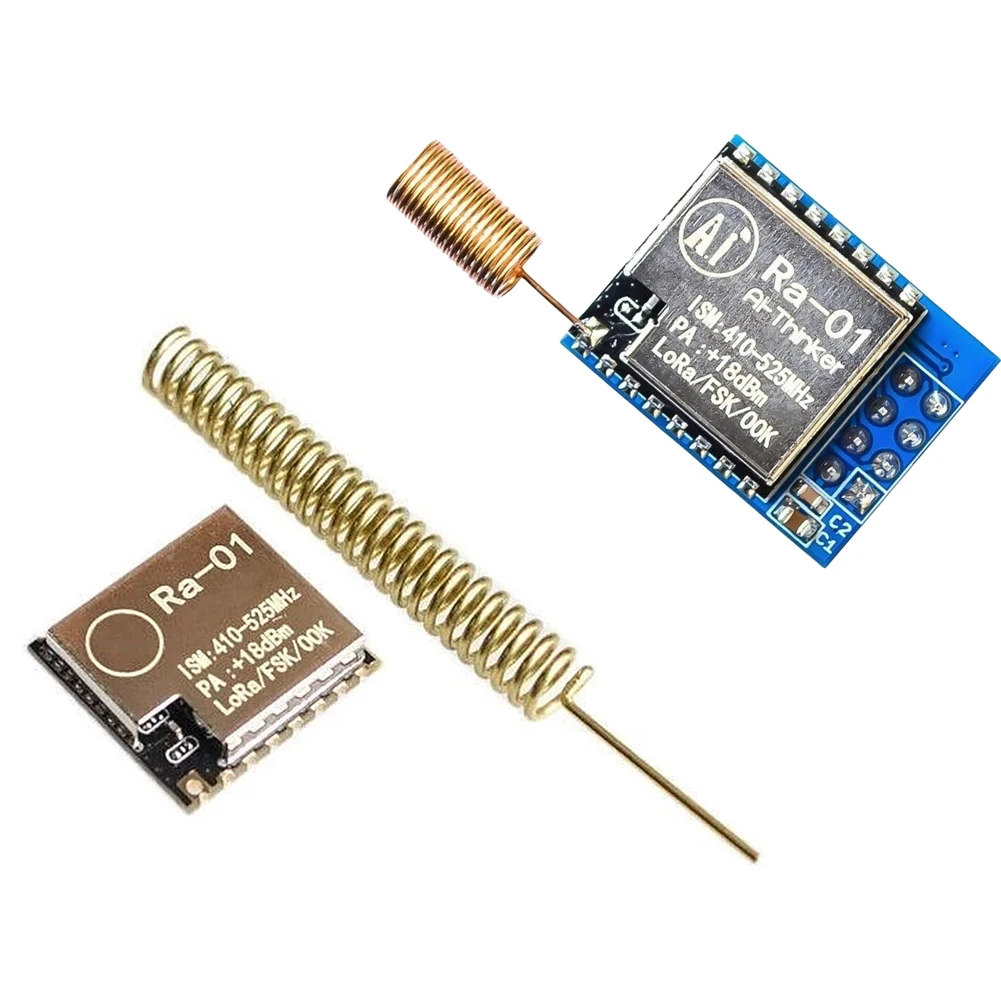 RA-01 SX1278 LORA 스프레드 스펙트럼 전송 모듈 433M 직렬 LORA 무선 모듈 스프링 안테나 포함 최대 거리 15KM