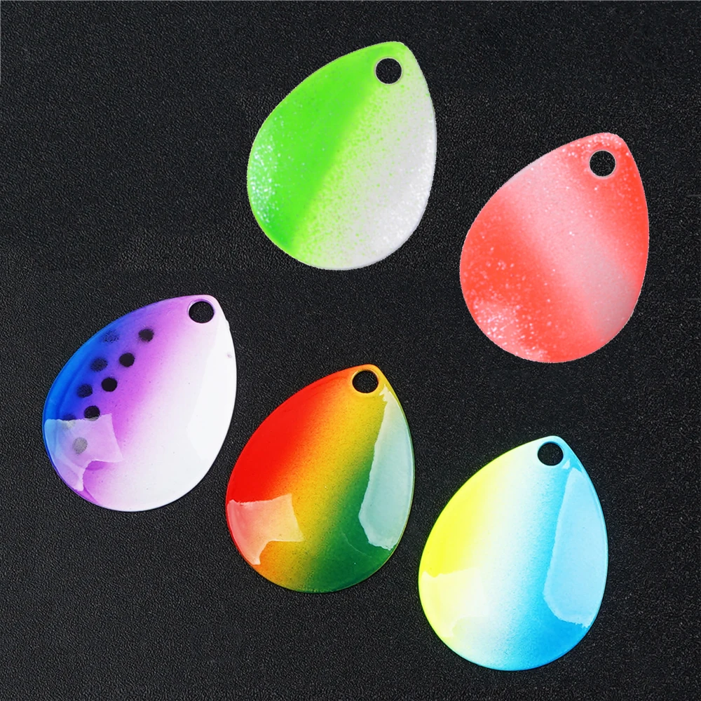 25Pcs fishing lures spinnerbait blades Willow Colorado spinner blades lure  making spinner blades Walleye rig Bass Fishing Tackle