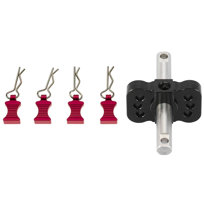 4Pcs R Type Body Shell Clips Pin For Axial SCX10 TRX4 & 1X Differential