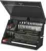 Portable TRIANGLE Toolbox  Multi-Tier Design 16-Gauge Construction  SAE and Metric Tool Chest 4