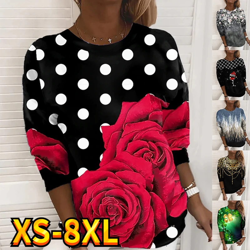 Vetement Femme Ete Chic Coupe Boheme Col V Boutonné Shirt Basique Tee Classique Casual Imprimé Floraux Avec Des Leggings Vetement Blouse Tee Shirt Femme Grande Taille,F153CL