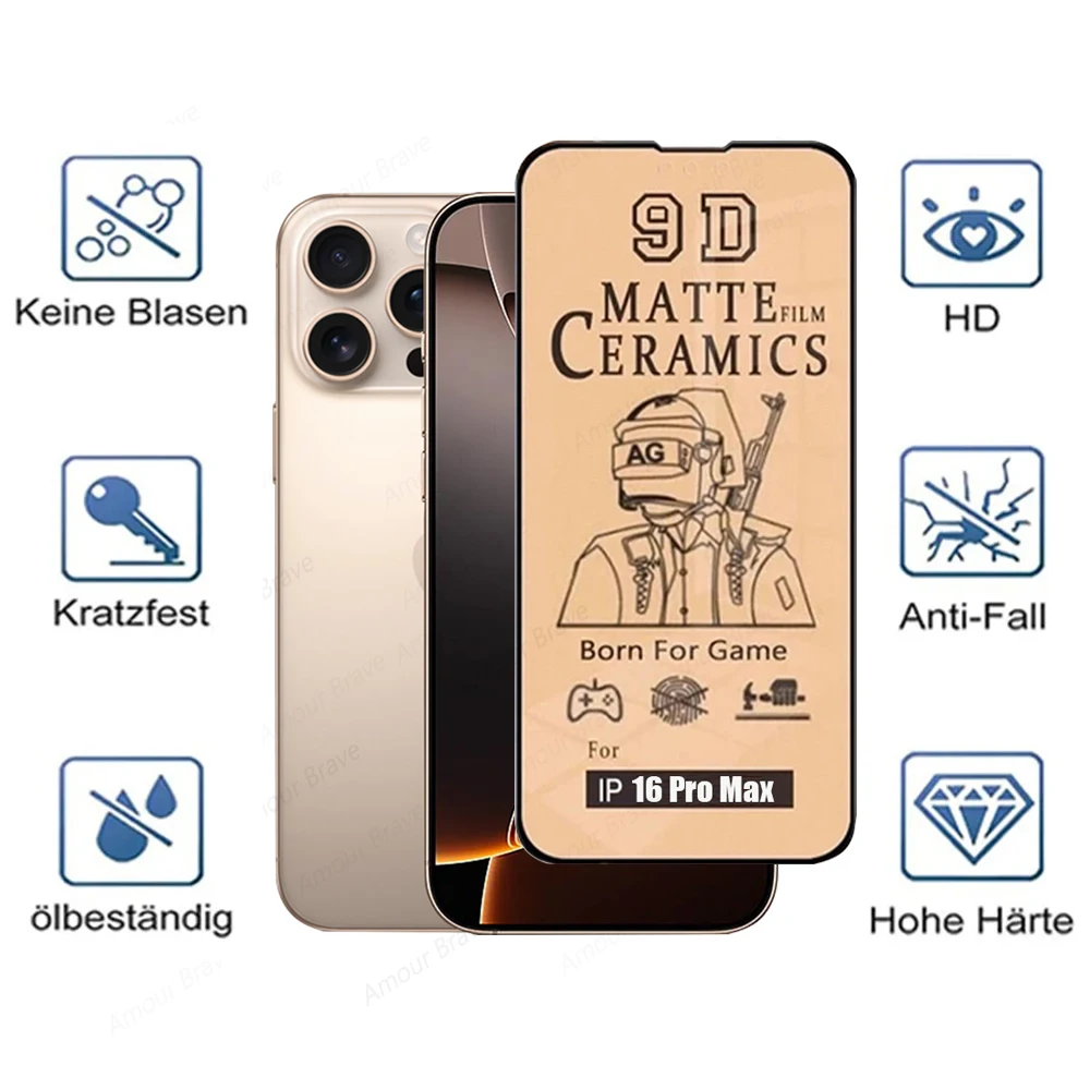 Matte Ceramic Film Screen Protector (3-5 Pack) - Durable, Non-Glass Protection