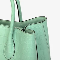 Sacs à la mode pour femmes, sacs de luxe, créations de designers, cuir de crocodile, noir/rose/marron/bleu/violet/kaki/blanc, sacs à main pour femmes. 5