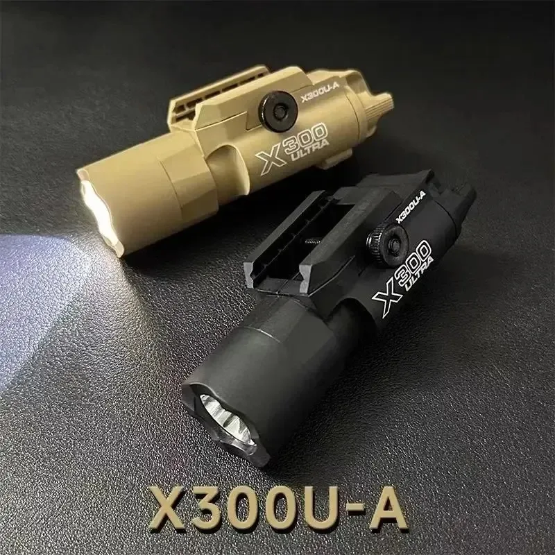 2026 New Tactical Light X300 X300U Nylon Pistol Gun Strobe LED Light Fit 20mm Rail Airsoft Hanging Hunting Flashlight