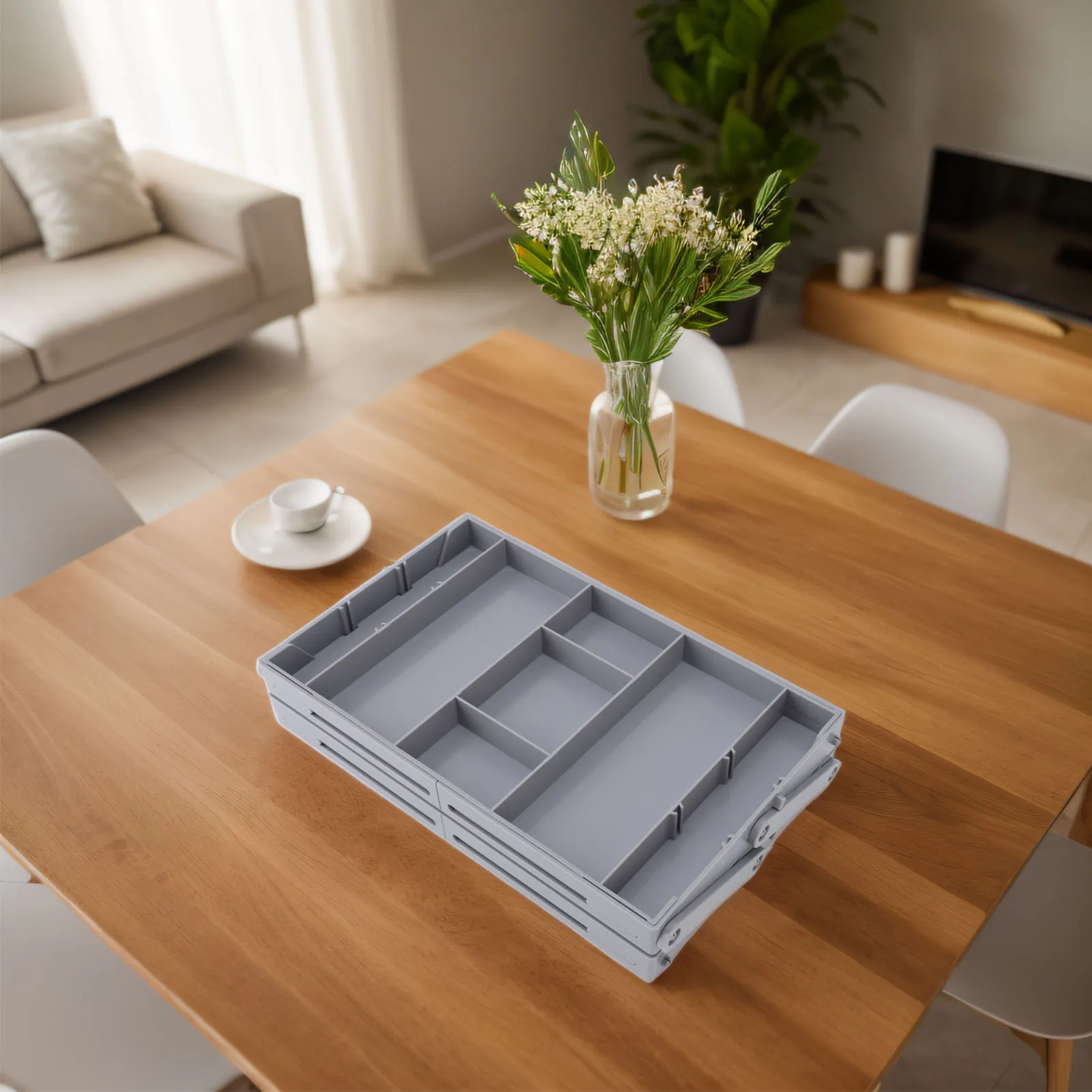 Versatile and Durable Folding Drawer Organizer Tray Set