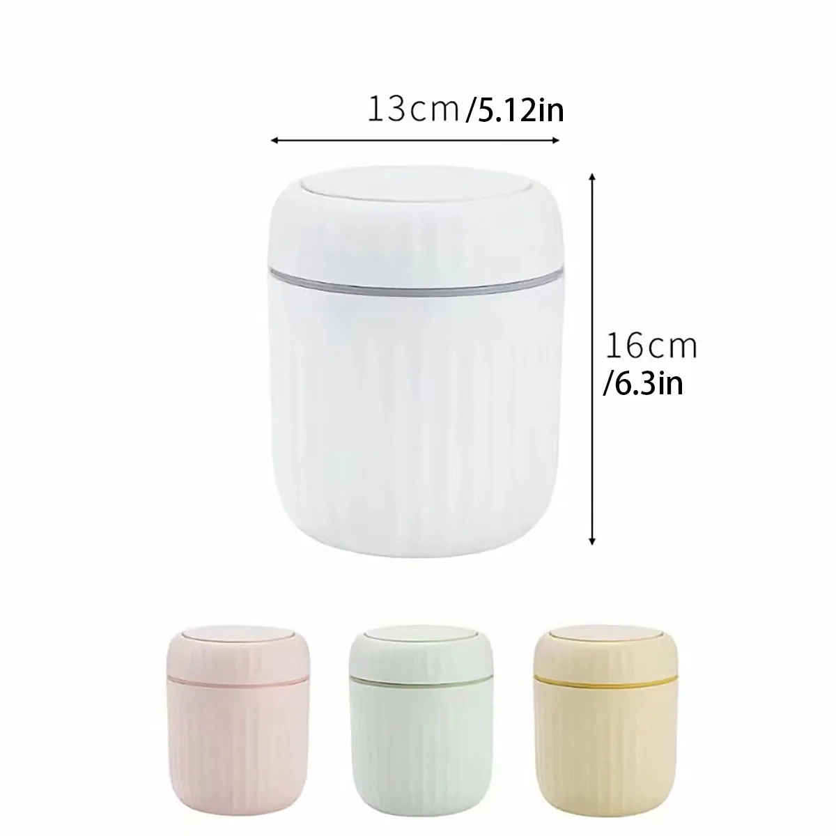 뚜껑이 있는 미니 데스크탑 쓰레기통, 쓰레기 정리함, 침실 사무실 책상 수납함, 튼튼한 플라스틱 소재, 가정용품