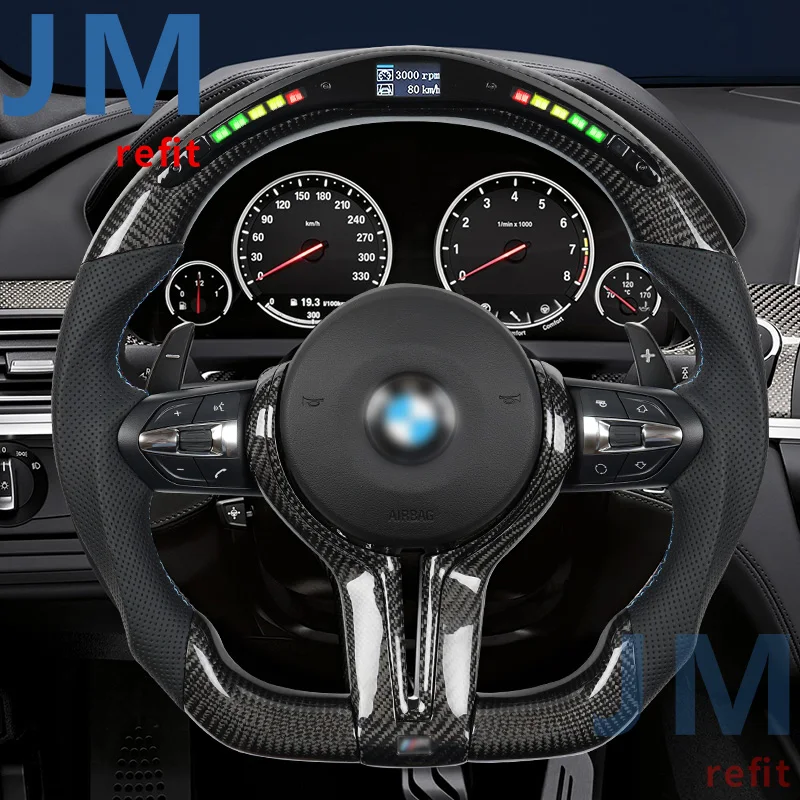 Volante Led Volant In Fibra Di Carbonio Adatto Per Bmw F30 F10 M2 M3 M4 M5 M6 E90 F80 F10 M Volante Sportivo In Fibra Di Carbonio