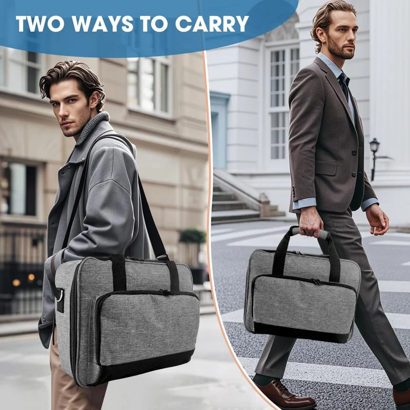 Borsa per Proiettore, Custodia per Proiettore con Tasche Porta Accessori e Cinghie Regolabili, Borsa da Trasporto Portatile