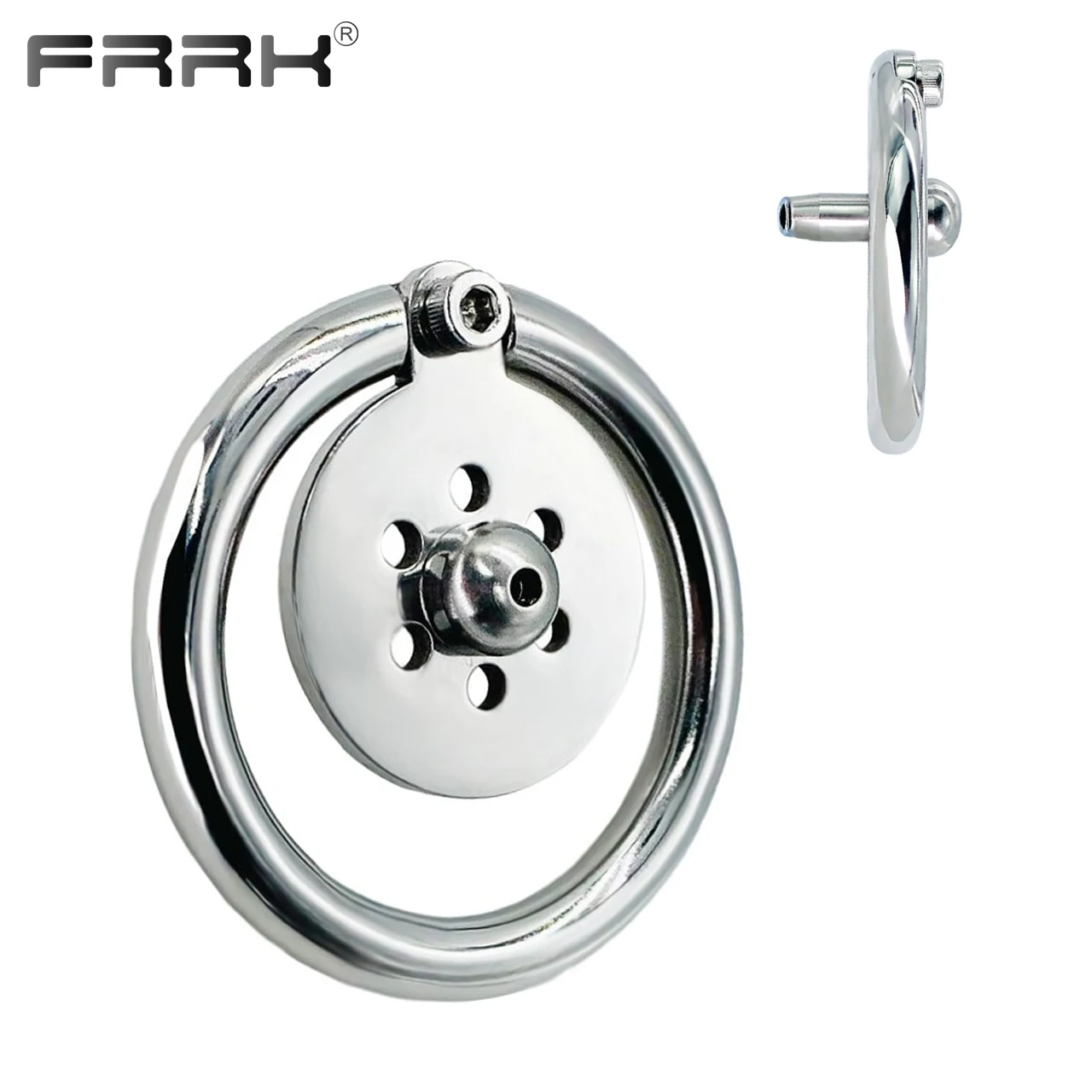 Male Chastity Cage Urethral Catheter Penis Rings Round Lock Bdsm Sex Toy