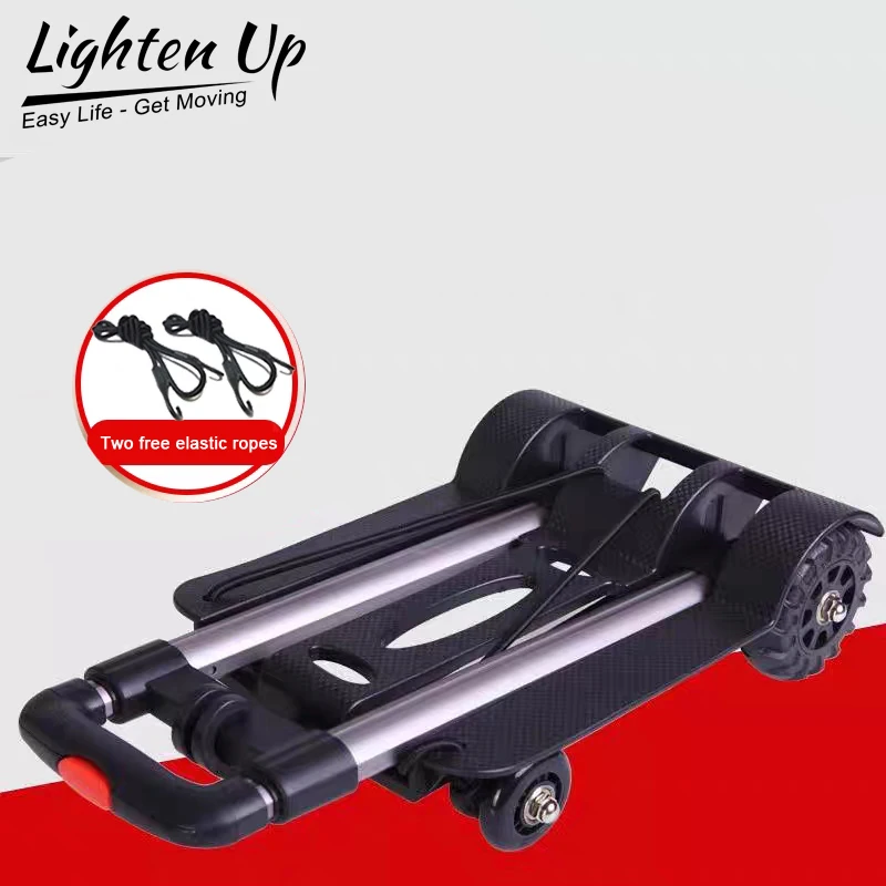Aluminum Alloy Folding Trolly Shopping Cart Folding Transport Trolly Small Pulling Household Shopping Climbing 접이식카트 Car