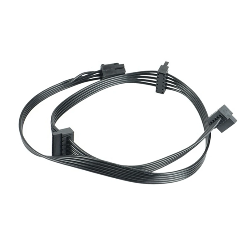 2X 8 Pin 1 To 3 Port SATA Driver Power Supply Cable For Cougar.