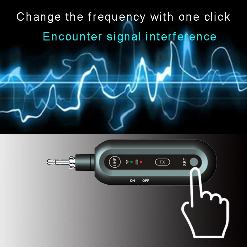 Wireless ear monitoring system for singer stage return music accompaniment audio host voice real-time return UHF