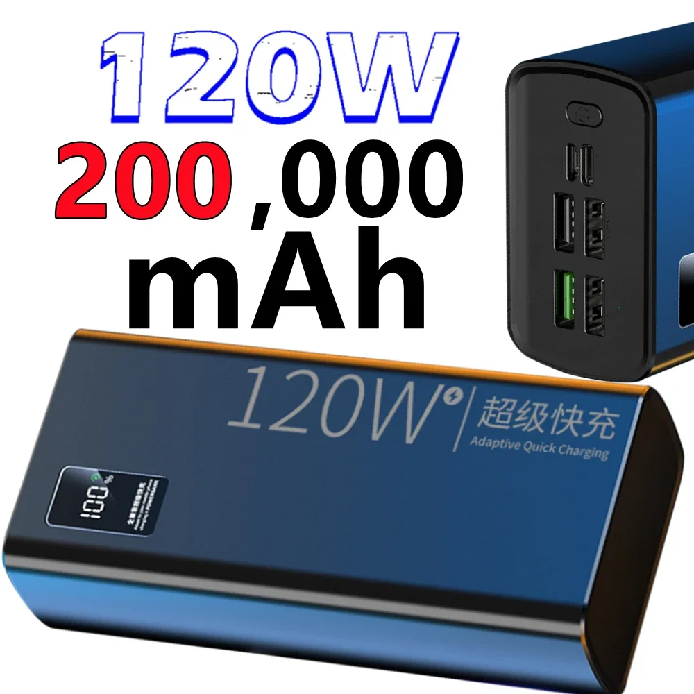 100000mAh Power Bank 120W Fast Charging 100% Sufficient Capacity Portable Battery Charger For iPhone Xiaomi Samsung Warranty 1 Se12373942d0b465685f64b3dfc40d0f67