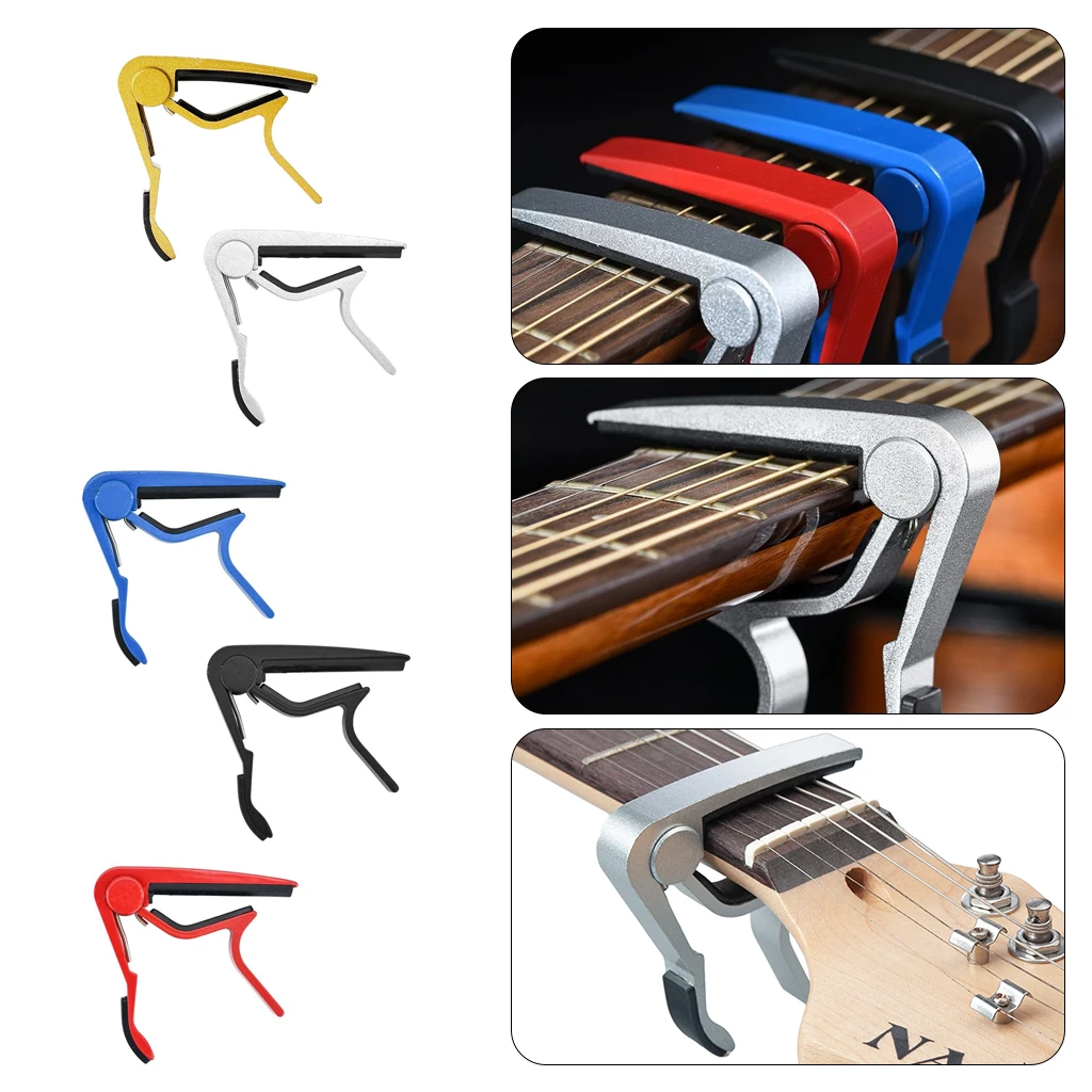Quick Change Aluminium Metal Guitar Capo Guitarra Clamp Key Acoustic Classic Guitar Capo For Tone Adjusting Gitar Accessories