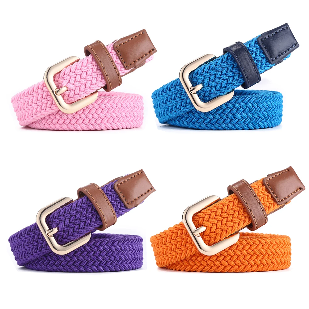 

New Elastic Knitted Women Belt For Girl Waistband Women's Leisure Belt Canvas Waistband Harajuku Fashion Ceinture Luxe Femme