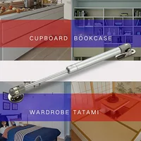 โช้คอัพไฮดรอลิกแบบลม 30/50/80/120/200N เหมาะสำหรับบานพับตู้, ตู้ครัวที่มีสปริงลม 6