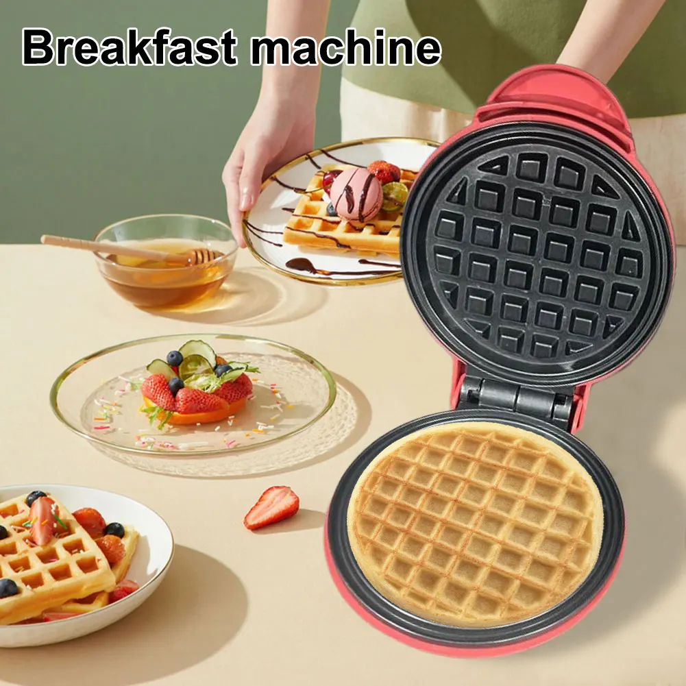 Mini Waffle Mold Nonstick Electric for Household Breakfasts