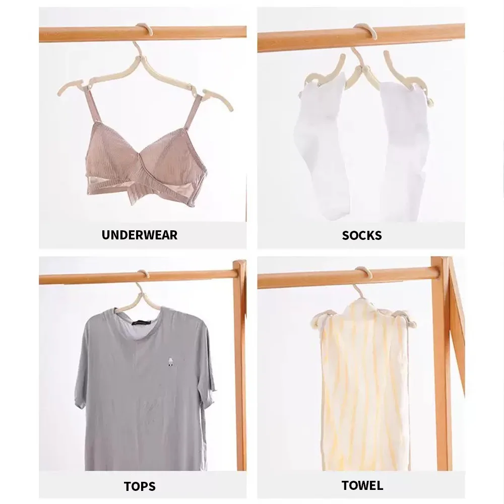 6PCS/3PCS/1PC Portable Folding Travel Hanger - Space saving Drying Hanger, Travel Hanger 4