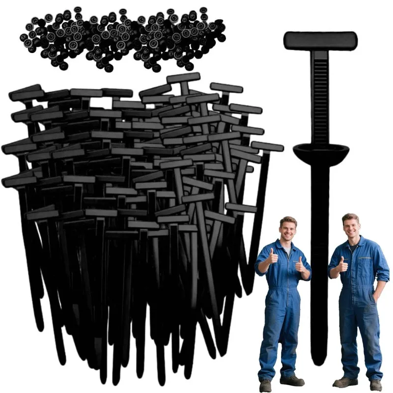 Heavy Duty Nylon Cable Ties Universal Self Locking Zip Ties for Car Repair Daily Use Office Organization Cable Marker