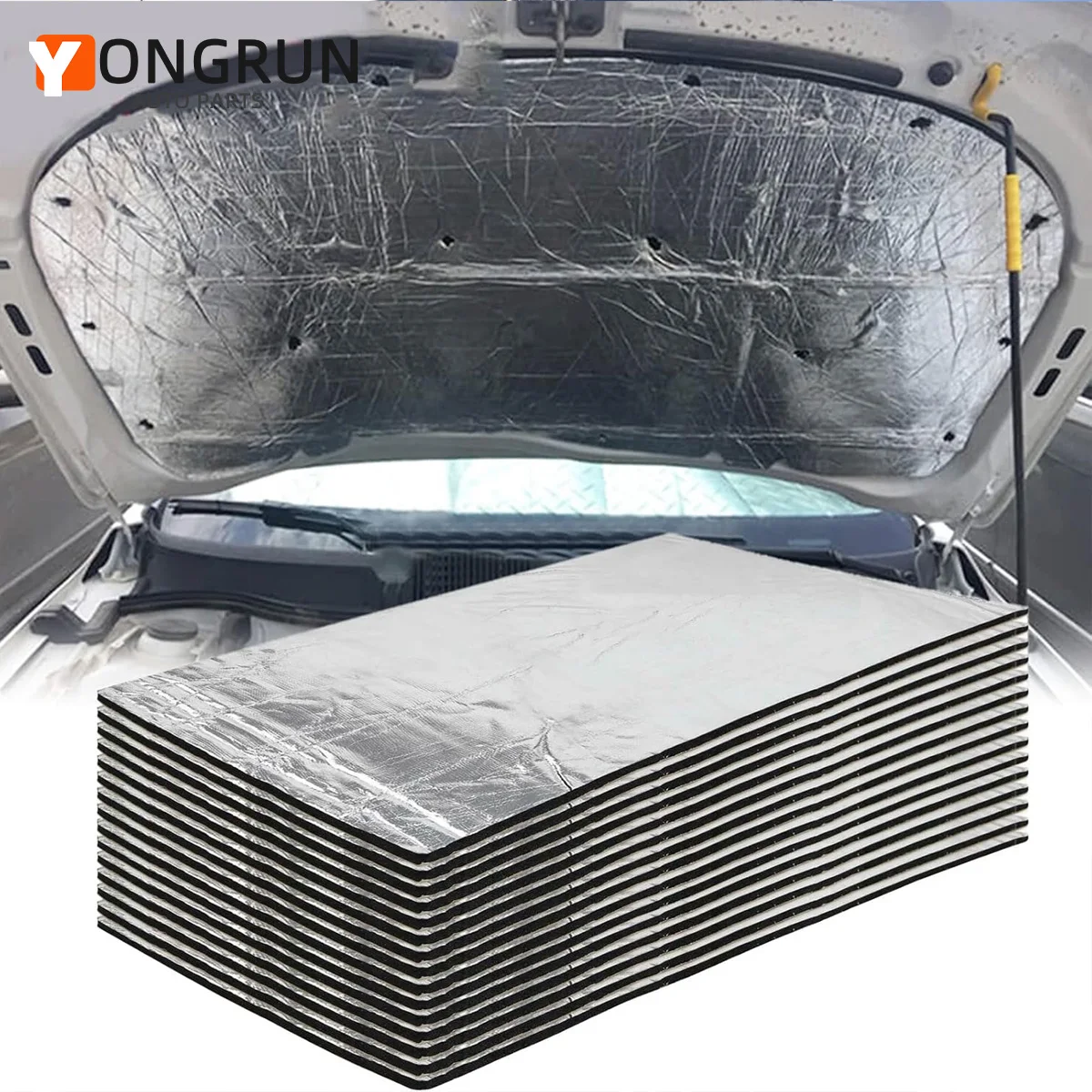 Soundproofing Cotton 10/20pcs Car Soundproofing Pad Insulation Cotton Car Soundproofing Insulation Pad Suitable For Engine Hood Ceiling Doors