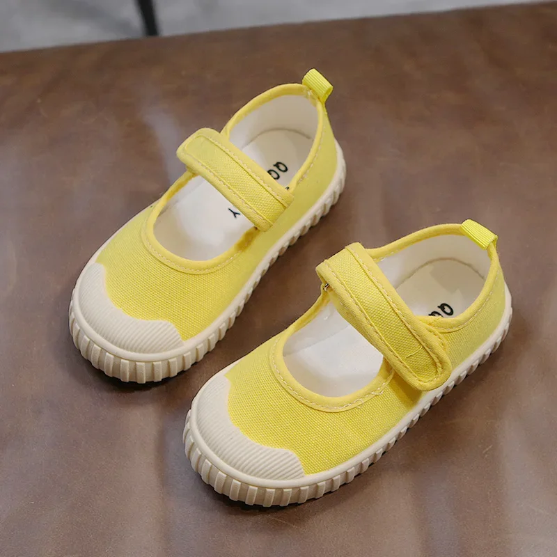 2024 New Spring Non-leather Casual Shoes for Girls Flat Heel Children Canvas Shoes Toddler Girl Sneaker School Footwear H02231 4