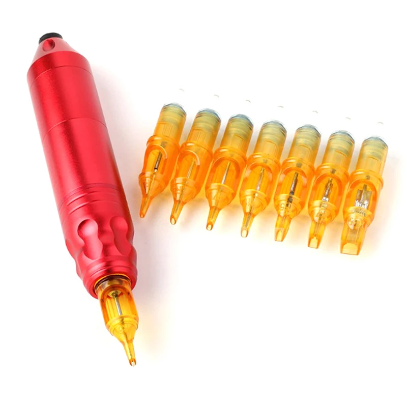 20pcs RL/RM Disposable Semi-Permanent Makeup Tattoo Cartridge Needle Pen Grip tattoo pigment ink tattoo ink set glow in the dark