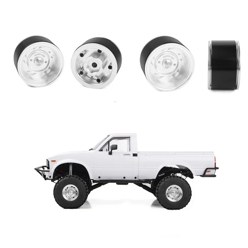 Centrotavola 1.55 "Scorpion Deep Dish Wheels Per 1/10 Rc Rock Crawler Truck 4Wd Trail Finder 3 Mojave Tf2 D90 D110 Gelande Fj40