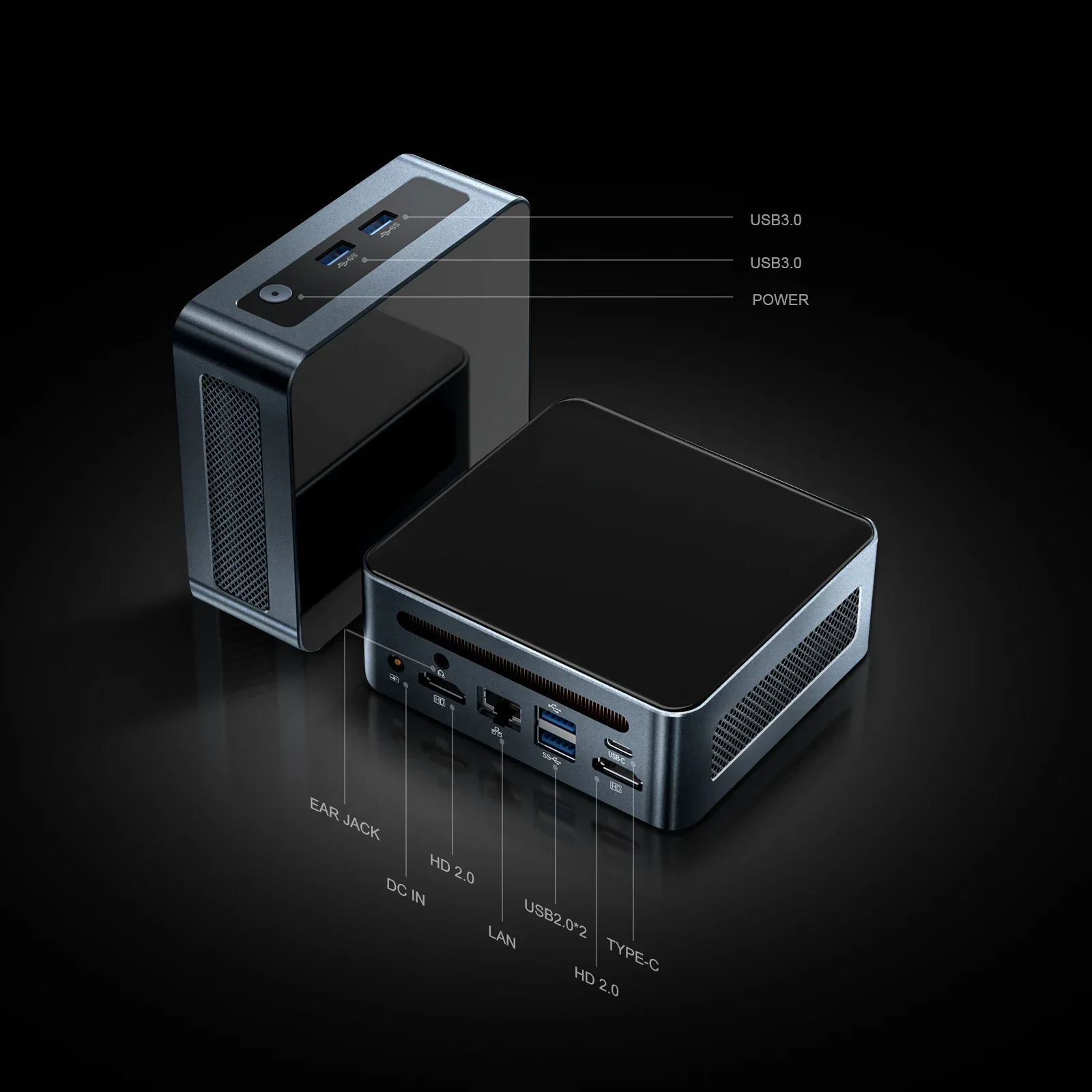 Chatreey AN2P Mini PC R5 5625U/AN2C 3550H Computador de mesa para