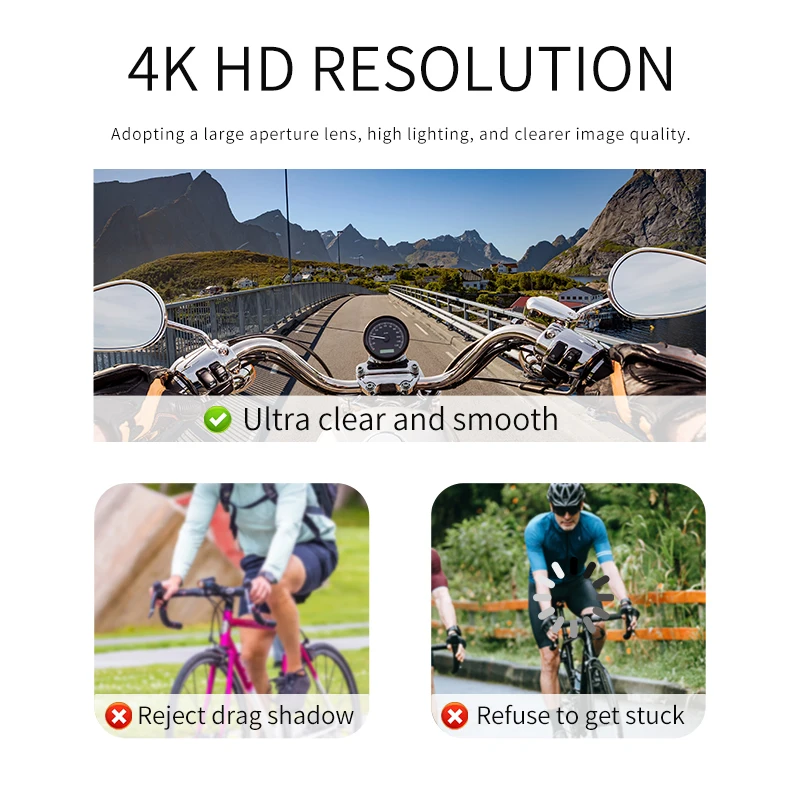 Ultra high definition 4K camera wireless WiFi hotspot law enforcement recorder motorcycle riding recorder mini sports camera mini digital camera mini camera