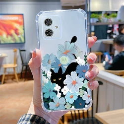 Chilled Feline Clear Phone Case - Transparent Protective Cover - MOTO G42 4G (SJFS - 230)