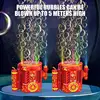 Firework Bubble Blower Party Atmosphere Bubble Maker Flashlight Design Electric Fire Work Bubble Machine 36 Hole Bubble Blower 2