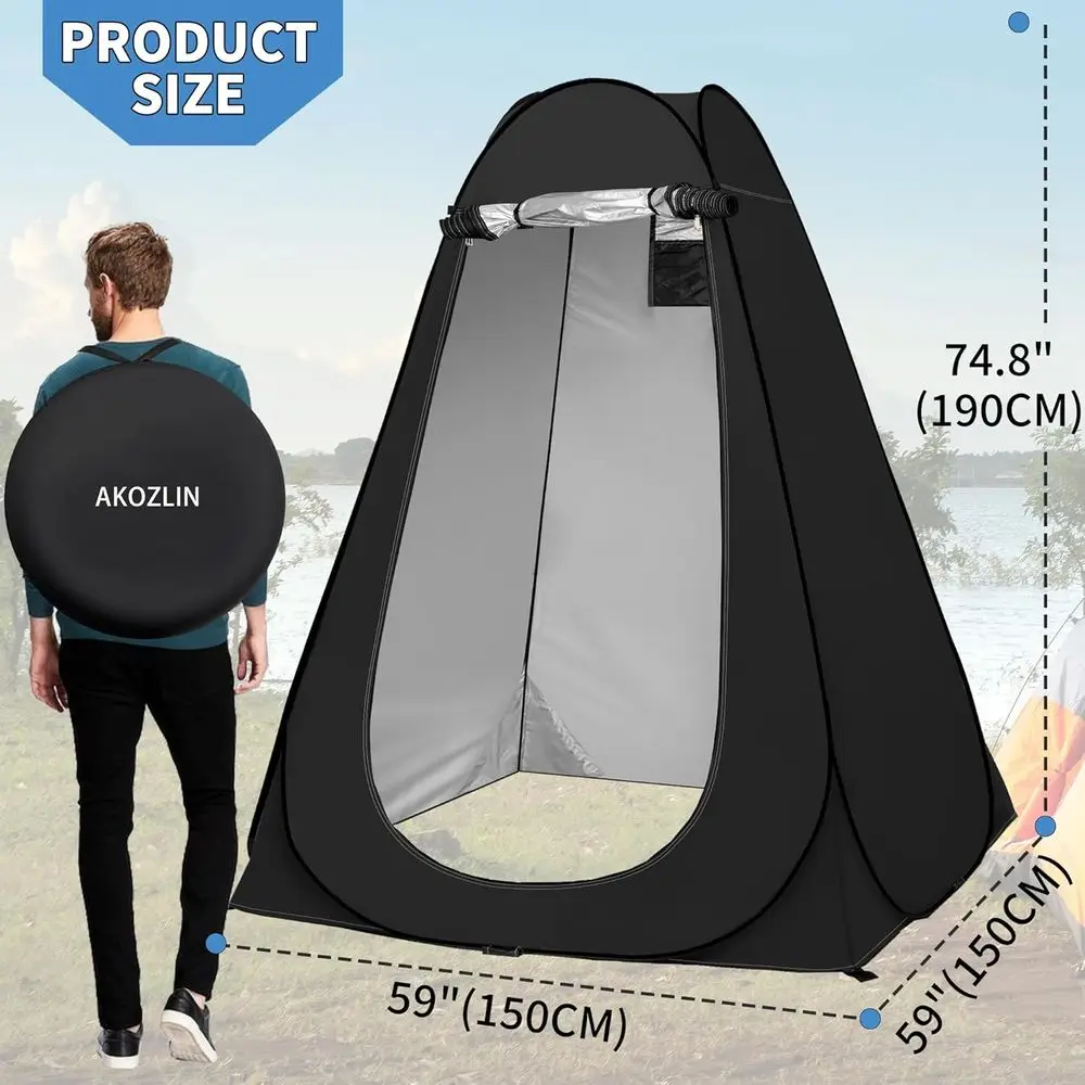 Portable Up Shower Tent Privacy Dring Changing Tent Outdoor Shower Room Camp Toilet