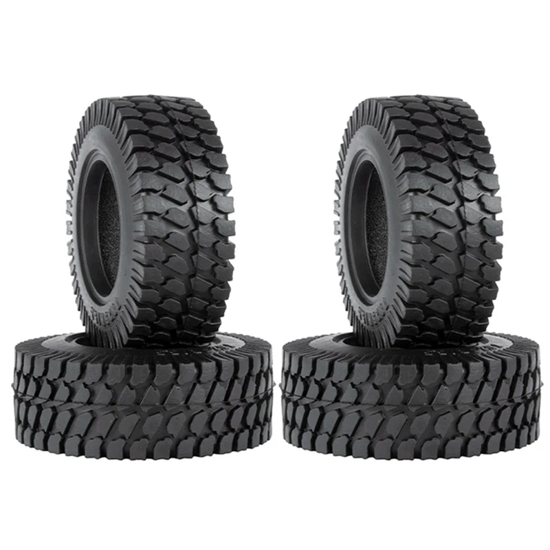 

4Pcs 75MM 1.55Inch Rubber Wheel Tire Tyre For Axial Yeti Jr 90069 D90 TF2 Tamiya CC01 CC02 LC70 MST JIMNY RC Crawler Car