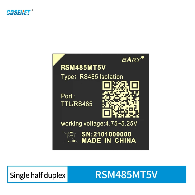 2PCS RS485 Isolated Transcevier Power Module CDSENET RSM485MT5V Half Duplex 0.25W 4.5-5.5V Industrial Grade 2pcs lot td301d485h e dip isolated transceiver module ic 100% original brand new