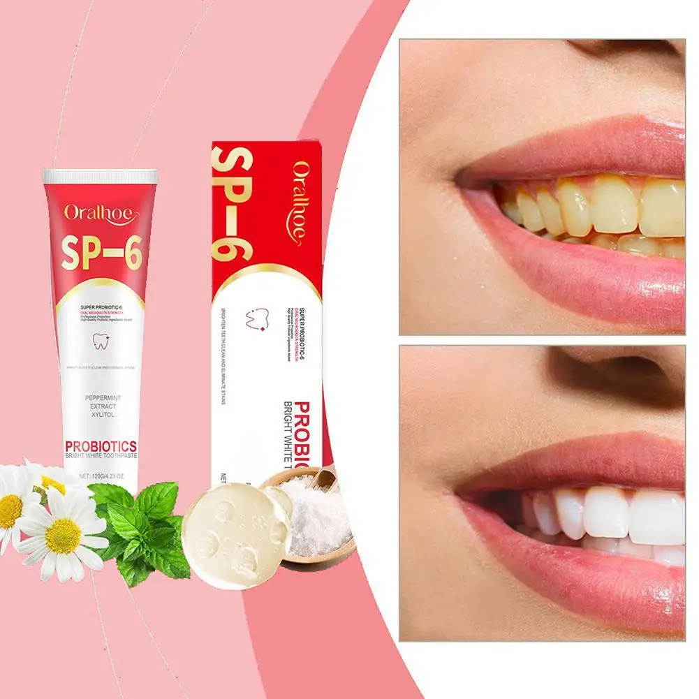 Teeth whitening product Teeth whitening essence Teeth health product SP-6 Whitening Toothpaste Probiotic Cleaner