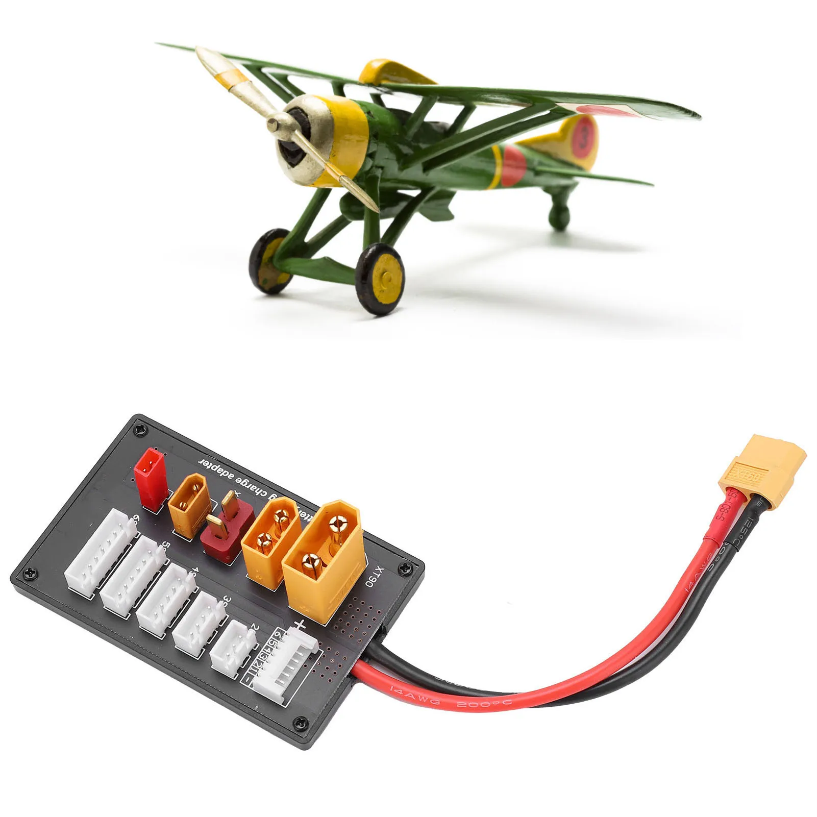 Carte de charge parallèle avec câbles silicone et connecteurs XT60 pour chargeur RC