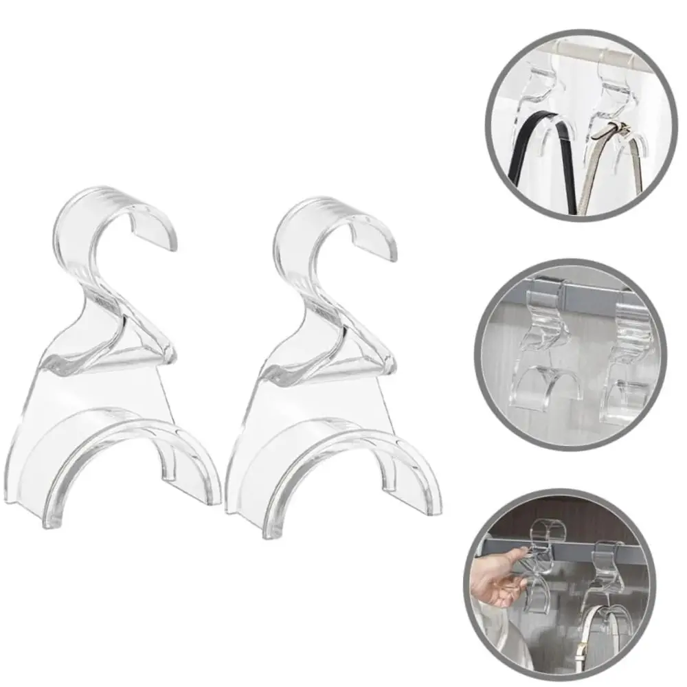 New Multi-functional Hanging Hook Acrylic Creative Bag Hook Reusable Wardrobe Storage Organization Tool Bedroom 3