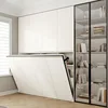 Rollover invisible bed wall small apartment study wardrobe integrated folding wall multi-functional hidden 1 Rollover invisible bed wall small apartment study wardrobe integrated folding wall multi-functional hidden 1