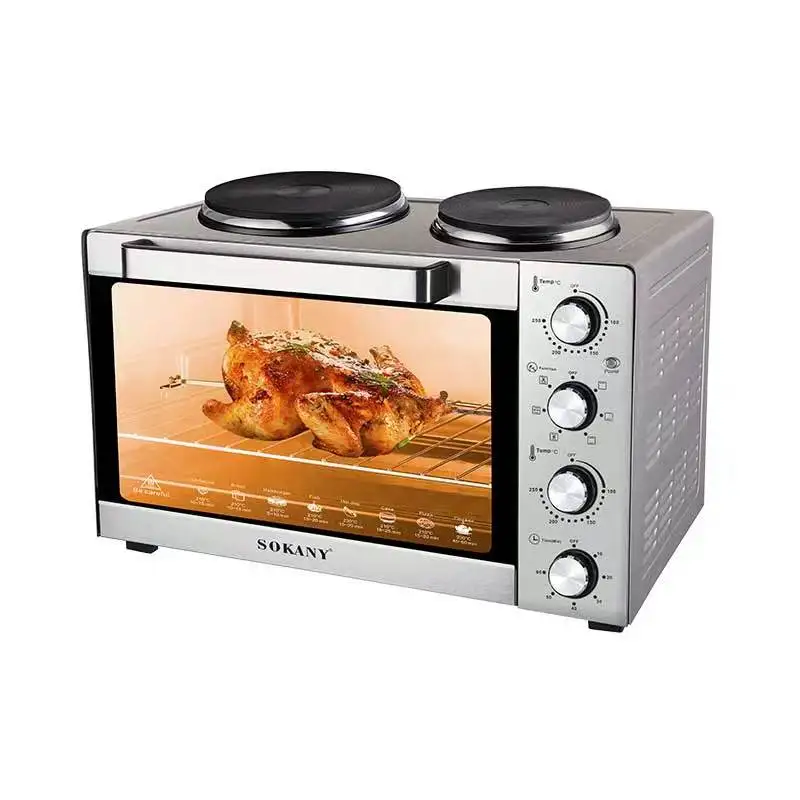 Two-in-one Electric Oven 65 Liter Electric Rotisserie Oven Small Household Appliance Oven 65*50*50cm 5