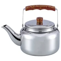 Bouilloire/Théière Électrique en Acier Inoxydable 1L/1.5L/2L/2.5L pour Cuisinière Électrique ou à Gaz, Cafetière Métallique pour la Maison et le Camping 1