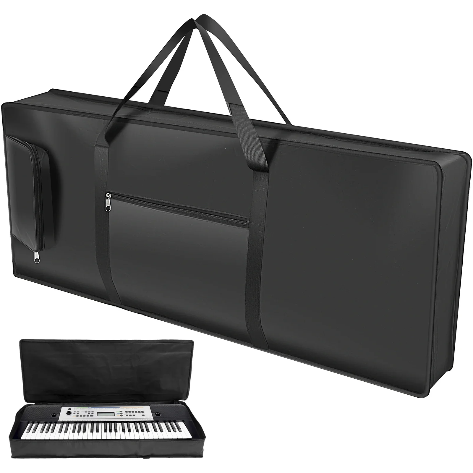 

Key Adjustable Case Keyboard With 61 Shoulder Strap Piano Electric Padded Pockets Bag And Handle Portable Gig