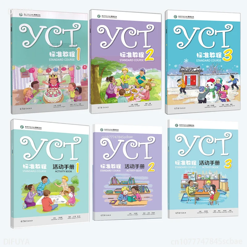 

Children'S Book 6 Books/Set Yct Standard Course 1 2 3 Yct Activity Books 1 2 3 Book To Learn Chinese for Kids DIFUYA