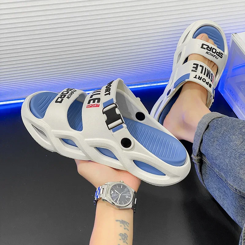 Soft Slippers Summer Slippers Anti Slip Sandals Men Shoes Summer Men Slippers Non-Slip Mens Sandals Outdoor Beach Shoes Soft Casual Shoes Platform House Indoor Shower Bathroom Slippers