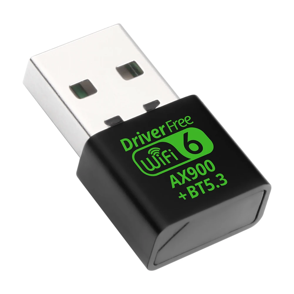 USB WiFi 6 블루투스 5.3 어댑터 2 in 1 동글 2.4/5.8GHz 미니 USB WiFi 네트워크 무선 Wlan 수신기 드라이버 무료 노트북 PC용