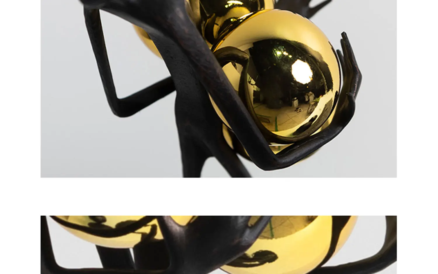 Creativity Figure Statue Modern Abstract Art Metal Iron Art Sculpture Home Decoration Living Room Bedroom Office Desktop Decor