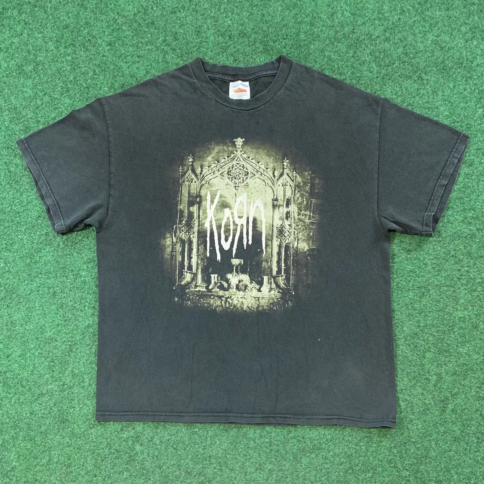 Vintage Korn Guarda Nello Specchio T Shirt Taglia Xl Album Band Giant 2003 Y2K
