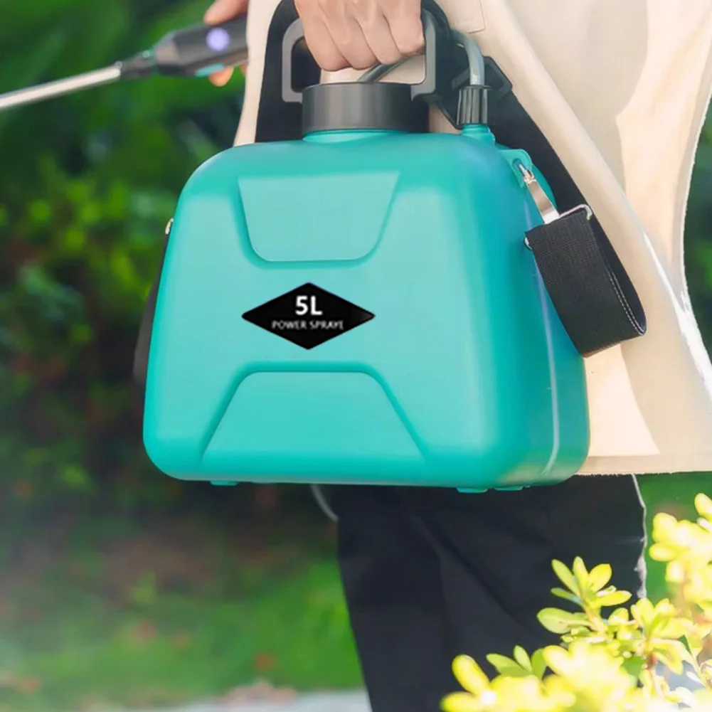 5L Electric Garden Sprayer with Telescopic Rod Electric Plant Sprayer USB Charging Electric Weed Sprayer for Garden Lawn Farm