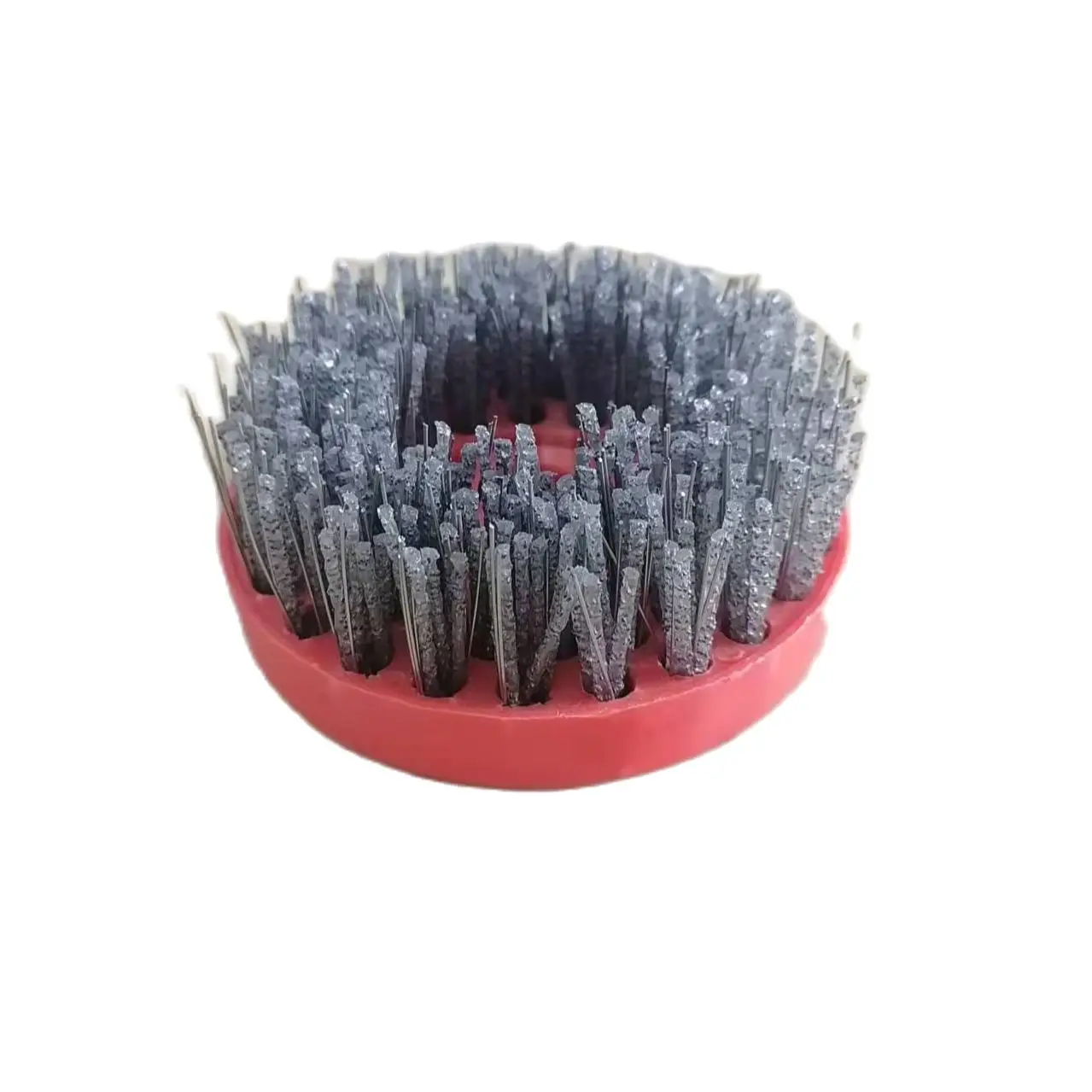 

4inch 110mm Circular Round Stone Abrasive Silicon Carbide Steel Wire Antique Brush For Marble Granite Concrete Surface Polishing